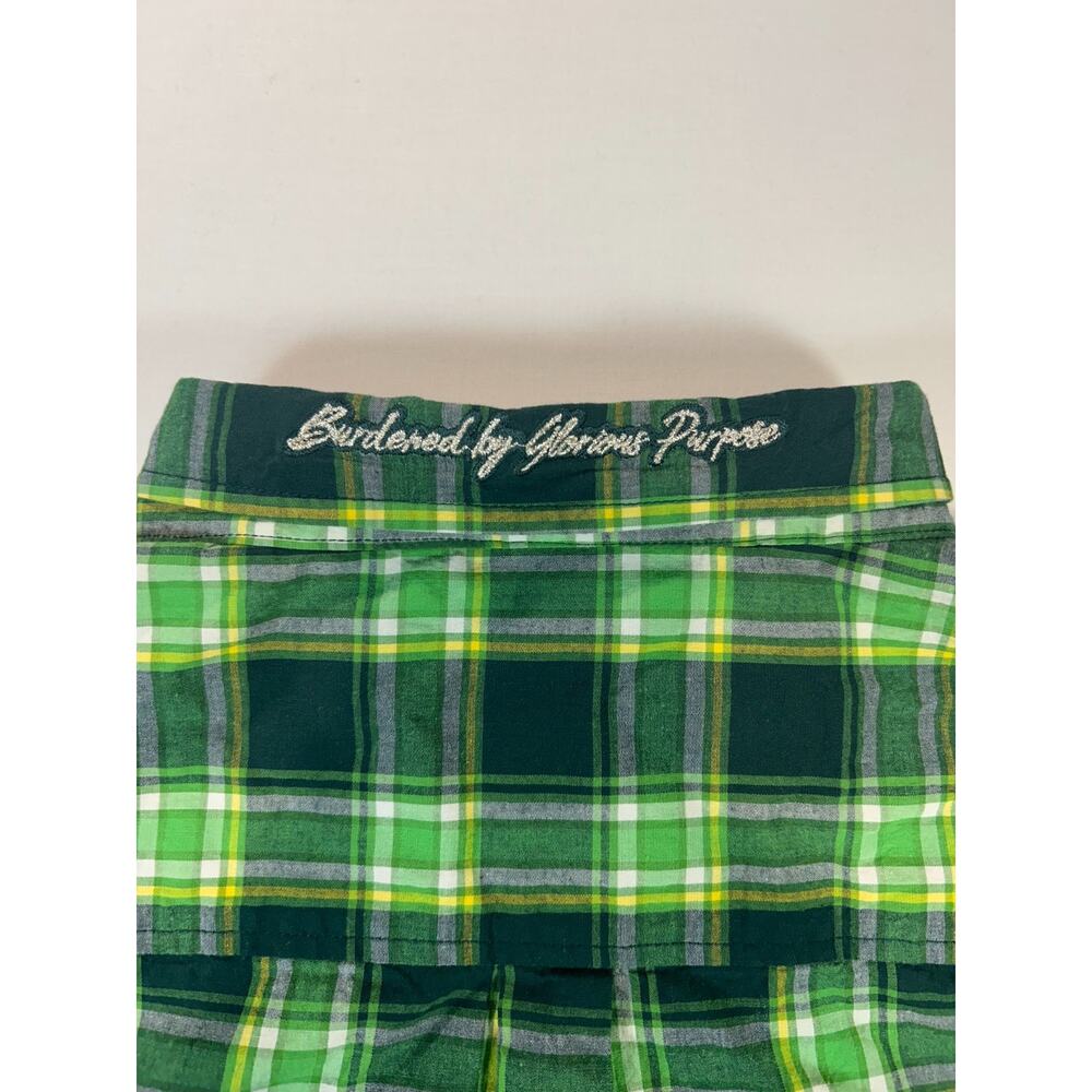 Marvel Loki Shirt Stitch Shoppe Loungefly Green Plaid Short Sleeve XL Mischief - Picture 7 of 7